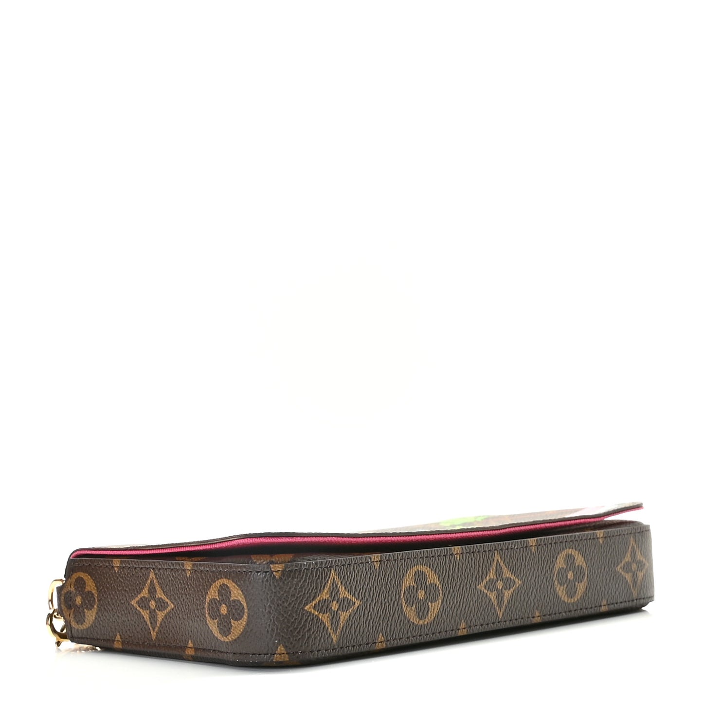 Monogram 2021 Christmas Animation Hollywood Pochette Felicie Chain Wallet Fuchsia