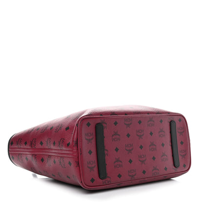 MCM Visetos Medium Anya Shopping Tote Scooter Red 4 of 8