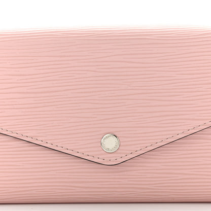 Louis Vuitton Epi Sarah Wallet NM Rose Ballerine 8 of 9