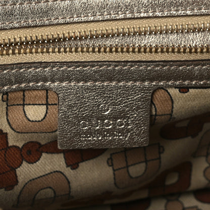 Gucci Guccissima Small Capri Satchel Metallic Gold 5 of 7