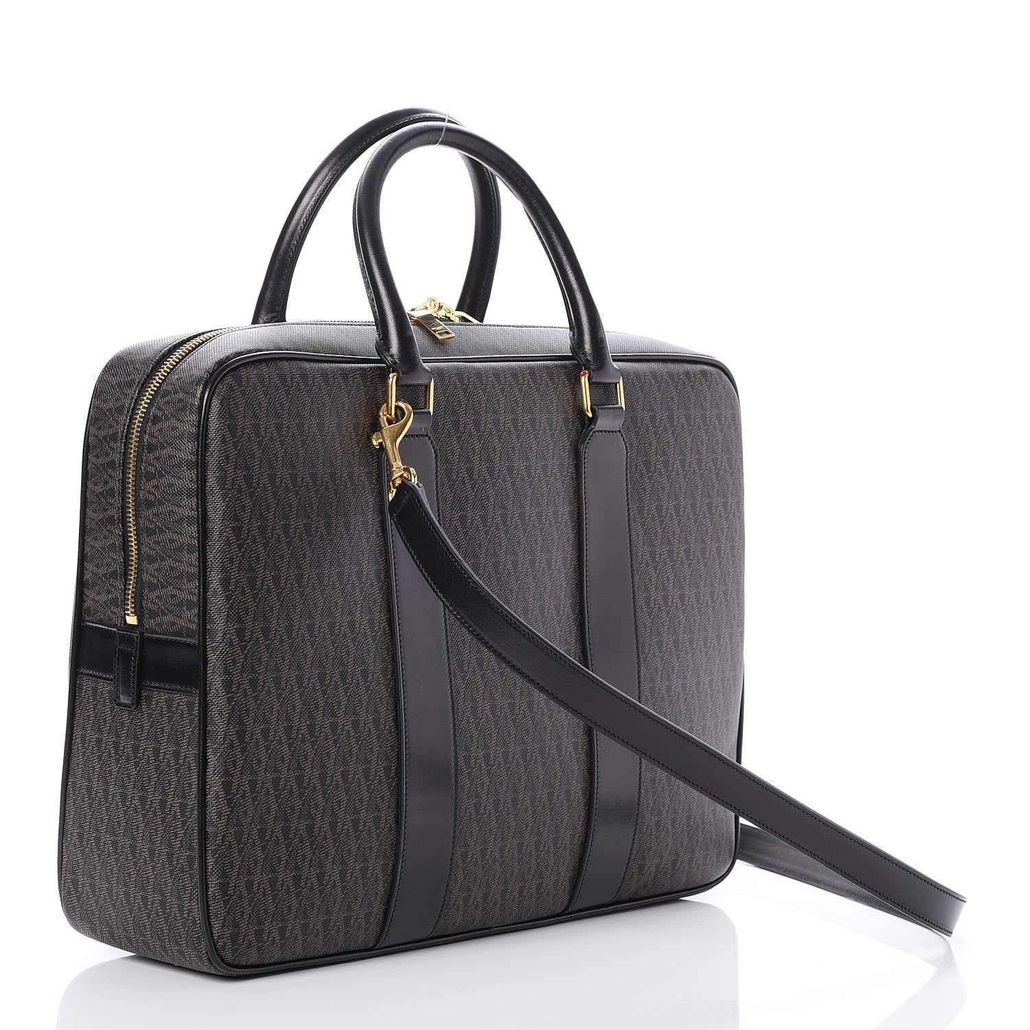 Saint Laurent Toile Classic Monogram Rodeo Briefcase Black 3 of 7