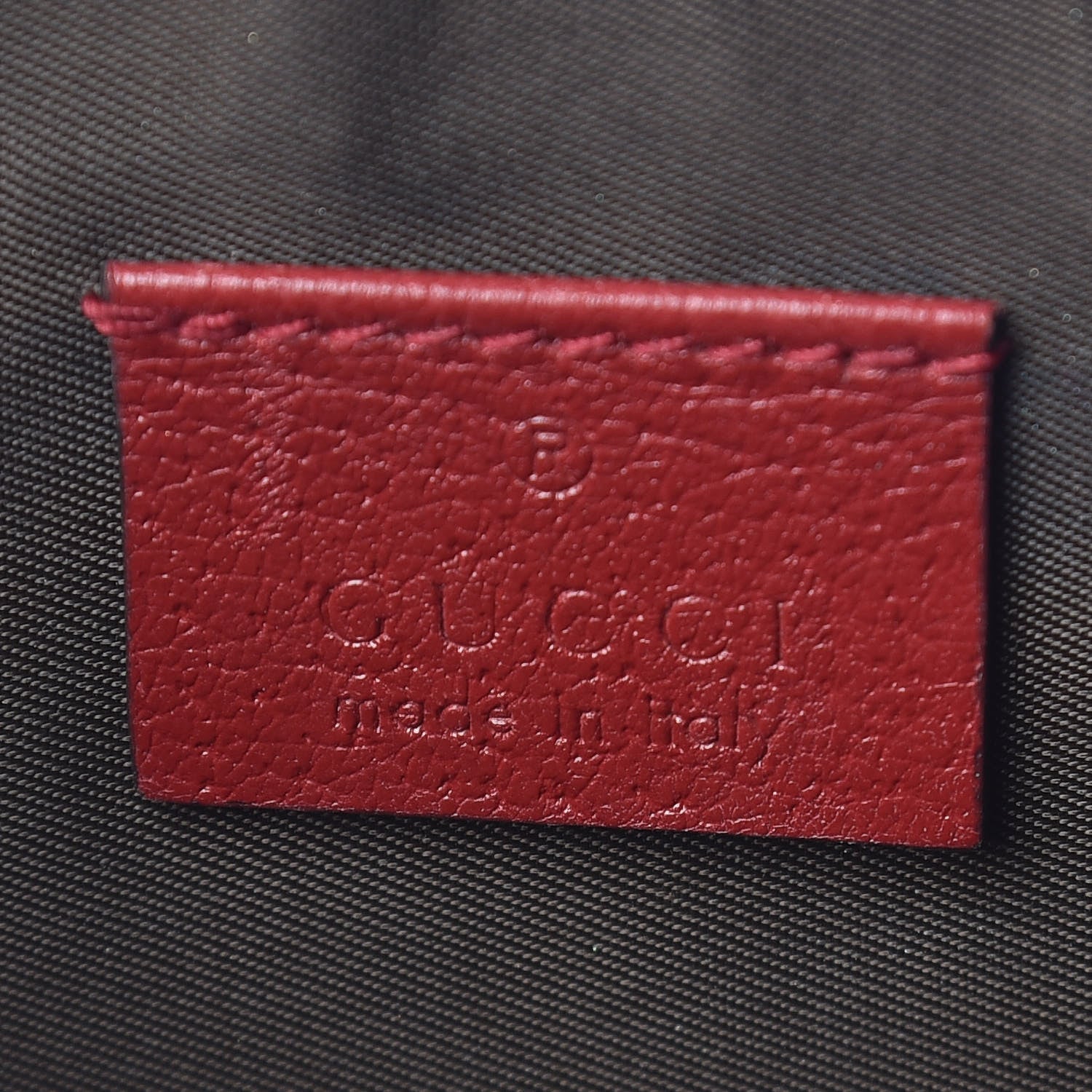 Gucci GG Supreme Monogram Tian Large Zip Pouch Beige Multicolor Red 6 of 10