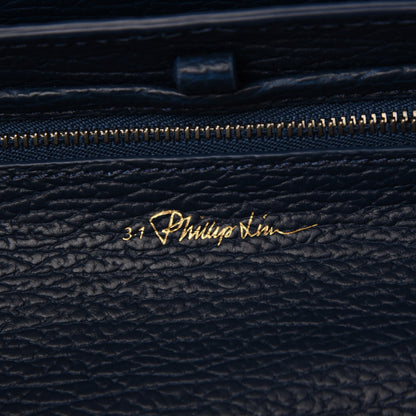 3.1 Phillip Lim 3.1 Textured Calfskin Medium Pashli Satchel Lapis 6 of 8
