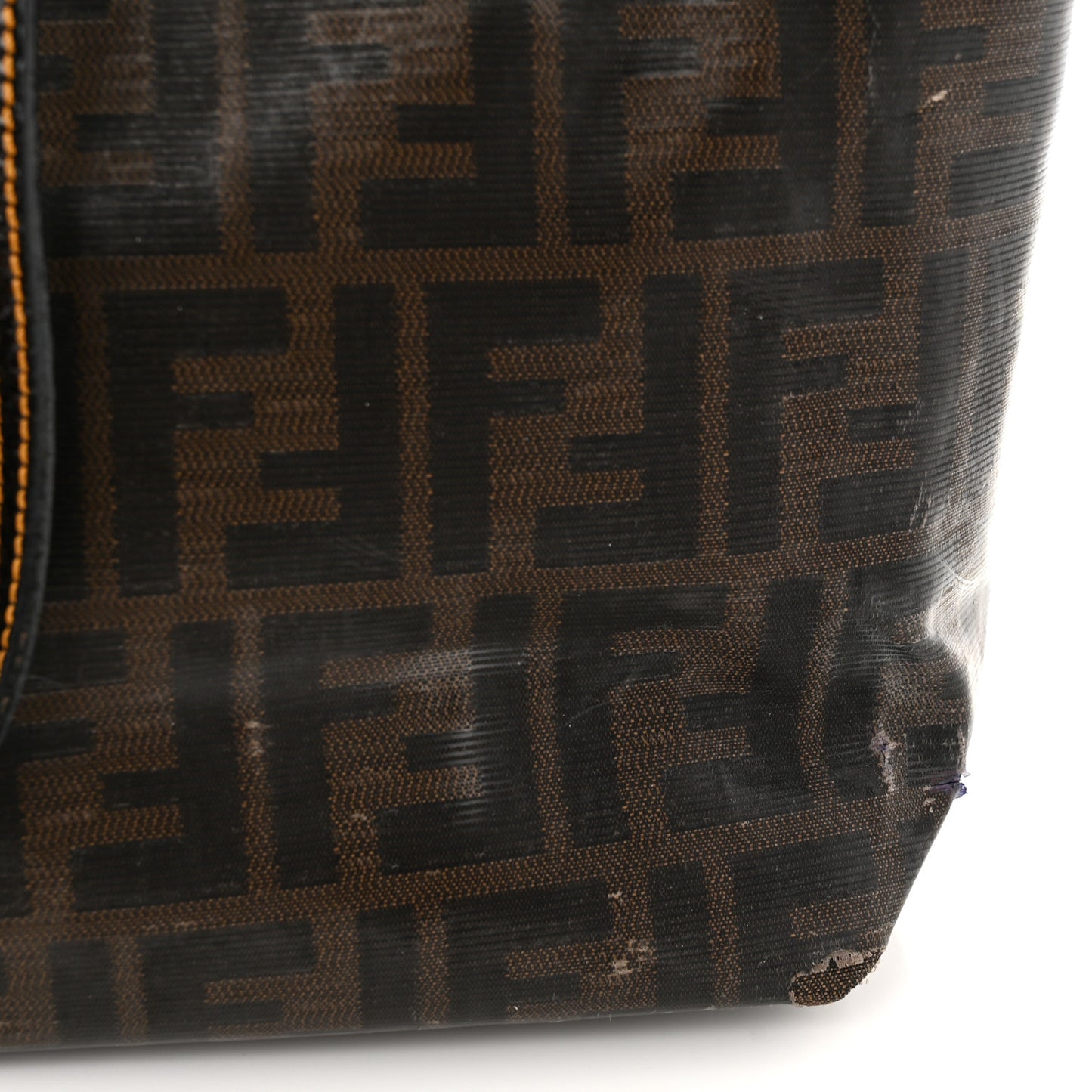 Zucca Spalmati Matrioska Small Roll Tote Tobacco Black