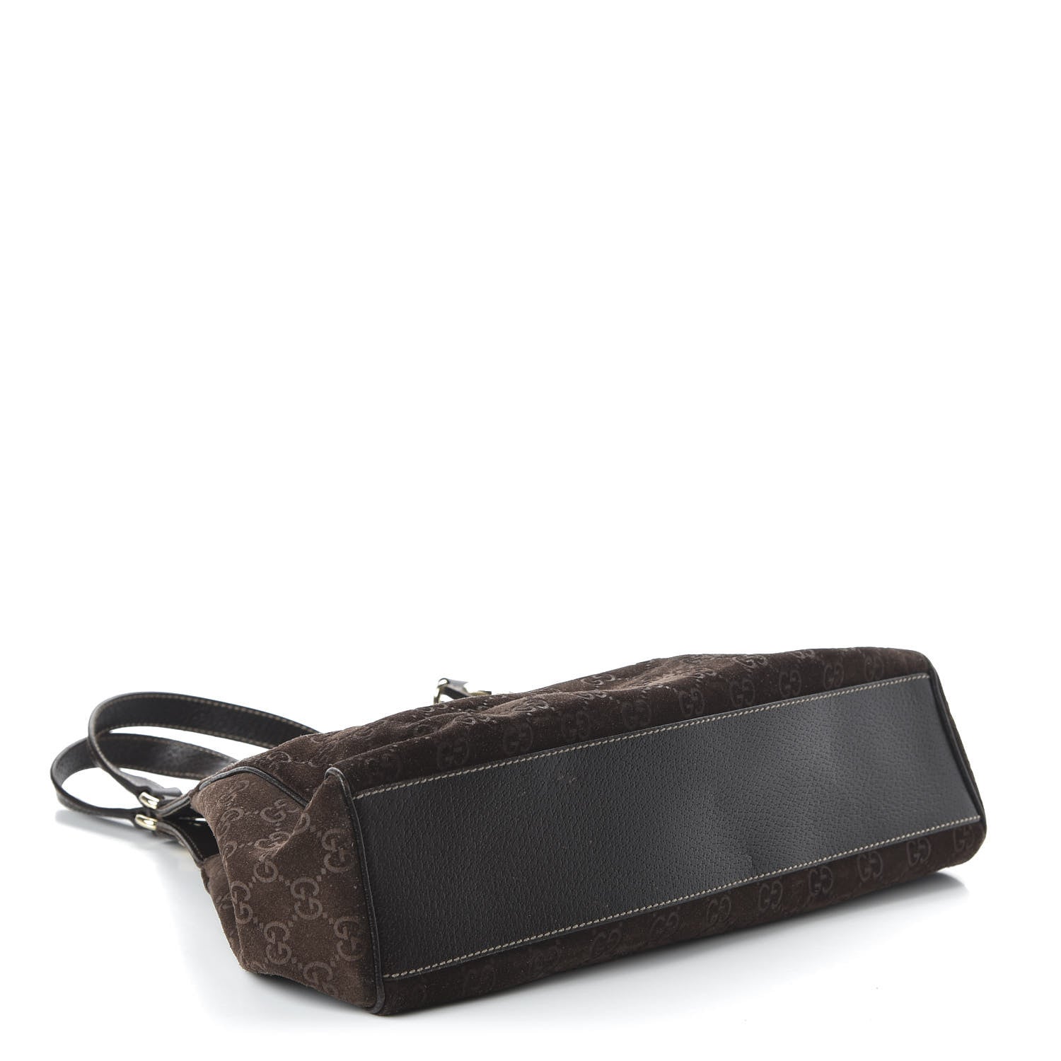 Gucci Monogram Suede Medium Charmy Shoulder Bag Dark Brown 4 of 10