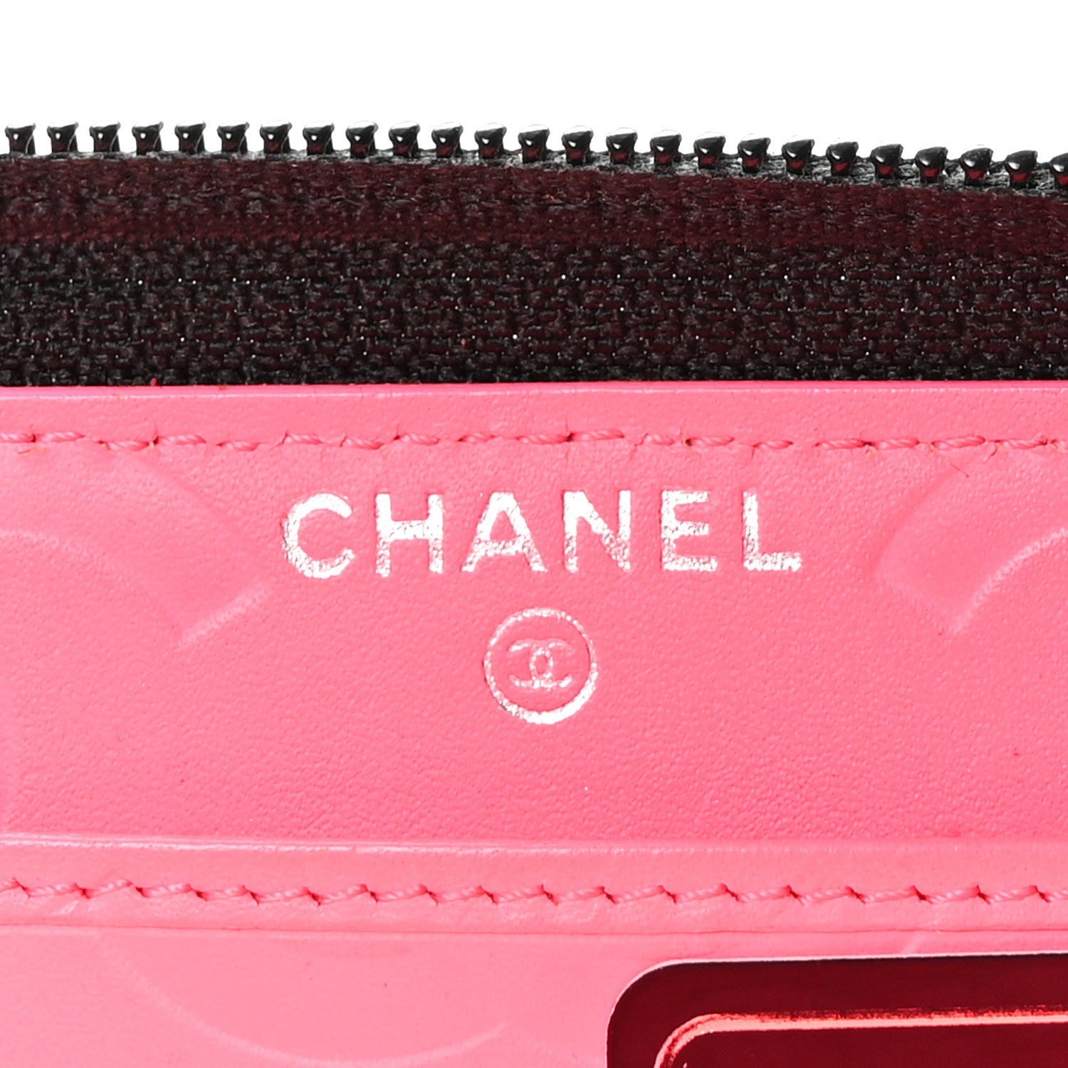 Chanel Calfskin Quilted Cambon Large Gusset Zip Around Wallet Black 6 of 9