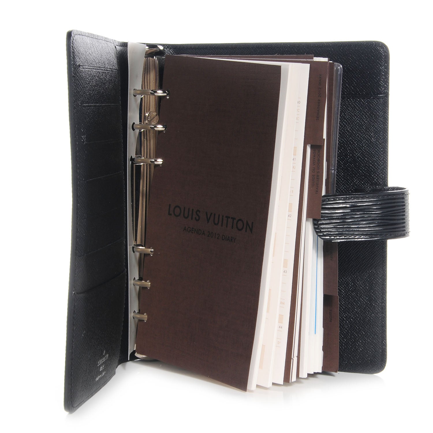 Louis Vuitton Electric Epi Medium Ring Agenda Black 5 of 8
