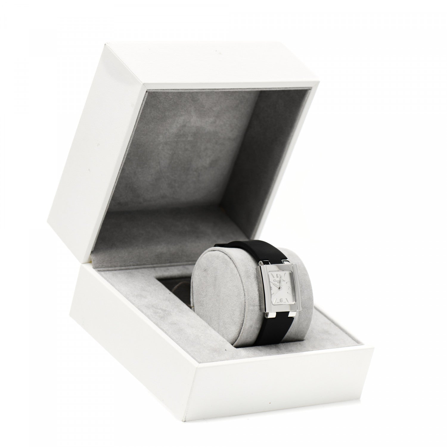 Christian Dior Stainless Steel Rubber 24mm Riva Quartz Watch 5 of 5