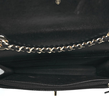Chanel Lambskin Quilted Trendy CC Wallet On Chain WOC Black 5 of 12