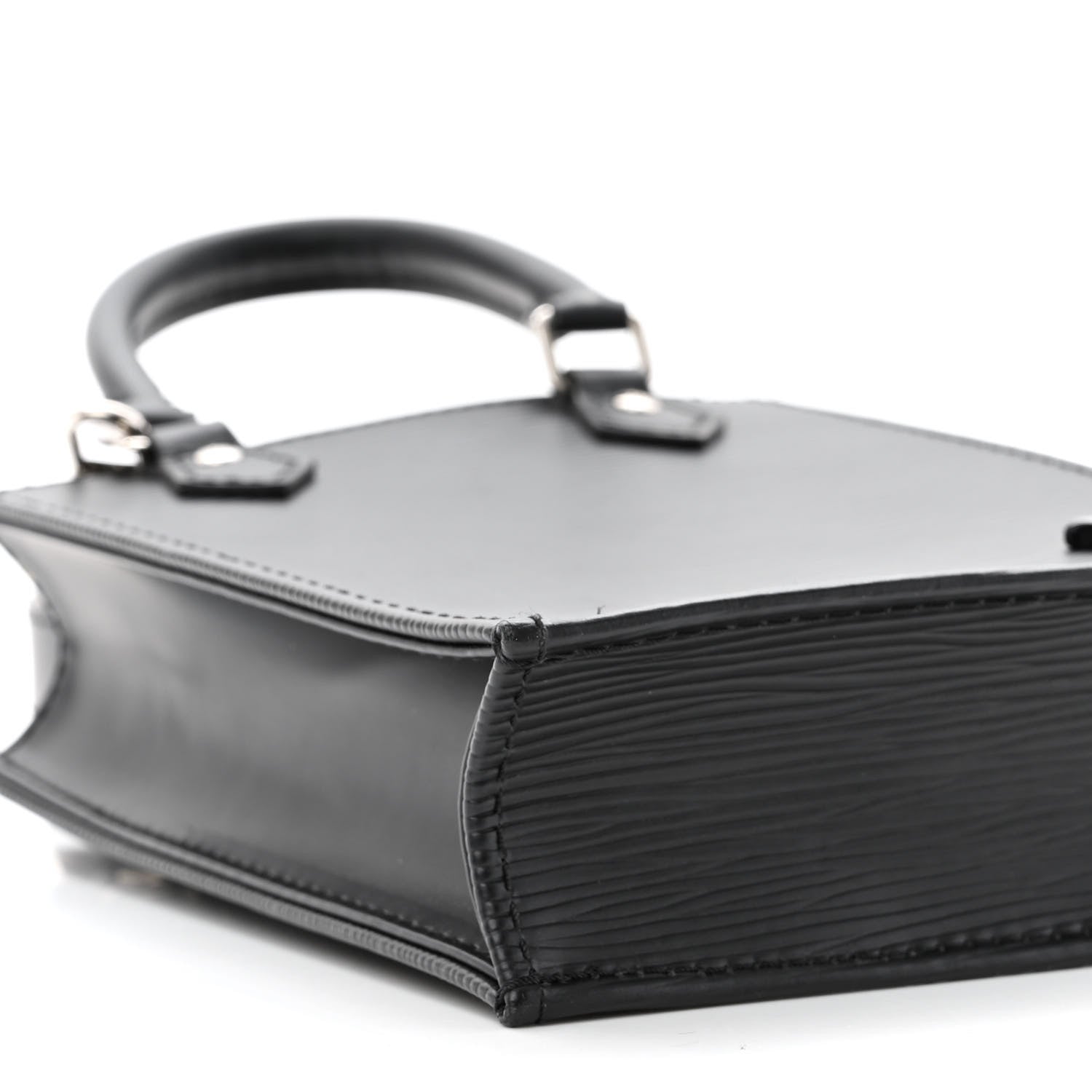Louis Vuitton Epi Petit Sac Plat Black 8 of 9