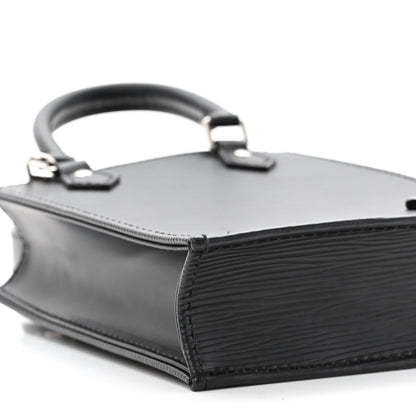 Louis Vuitton Epi Petit Sac Plat Black 8 of 9