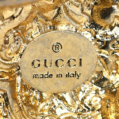 Gucci Metal Enamel Roaring Tiger Pendant Necklace Gold 5 of 5