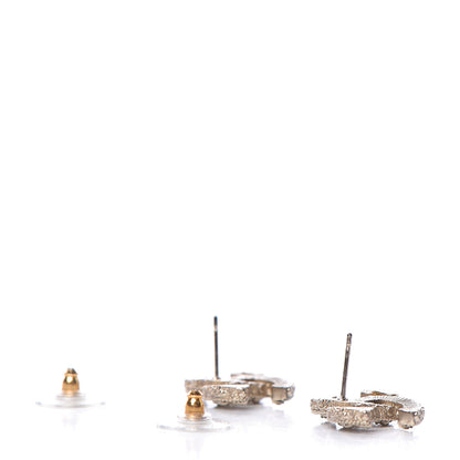 Chanel Enamel CC Baroque Earrings Black Gold 3 of 6