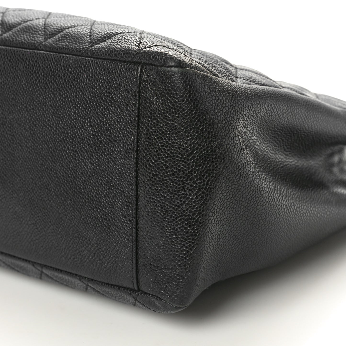 Caviar Quilted Grand Shopping Tote GST Black