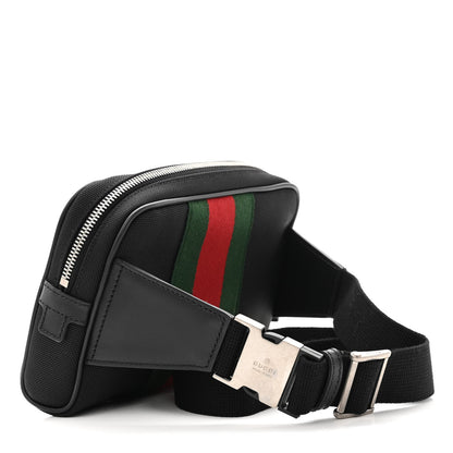 Gucci Canvas Web Slim Belt Bag Black 3 of 10