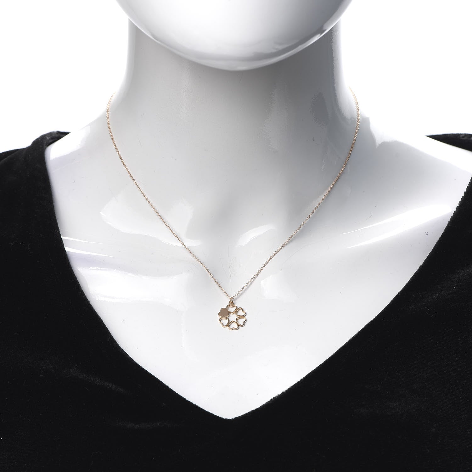 Tiffany 18K Rose Gold Paloma Picasso Crown of Hearts Pendant Necklace 2 of 5