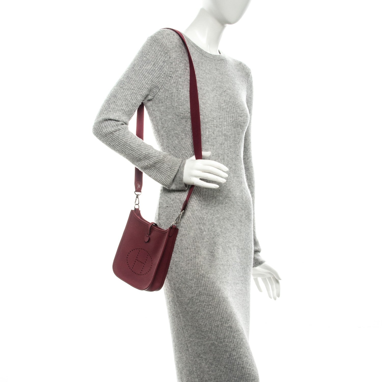 Hermes Epsom Evelyne TPM Rouge Grenat 2 of 7