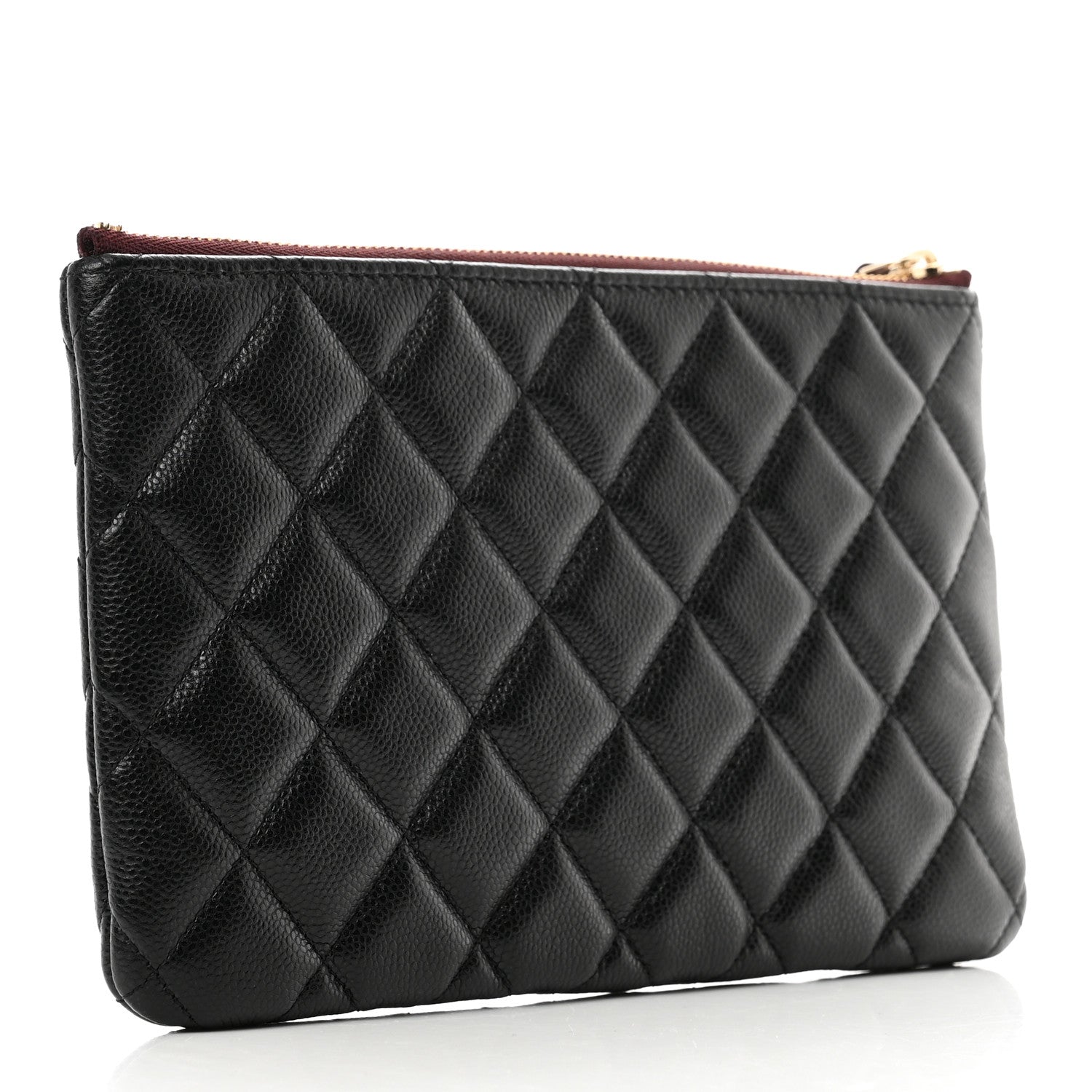 Chanel Caviar Quilted Cosmetic Case Black 3 of 8