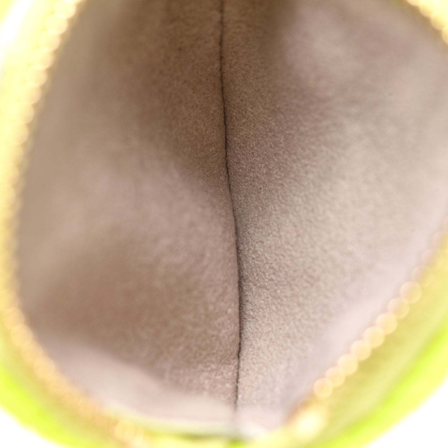 Fabric LV Match Ellipse BB Round Coin Purse Yellow