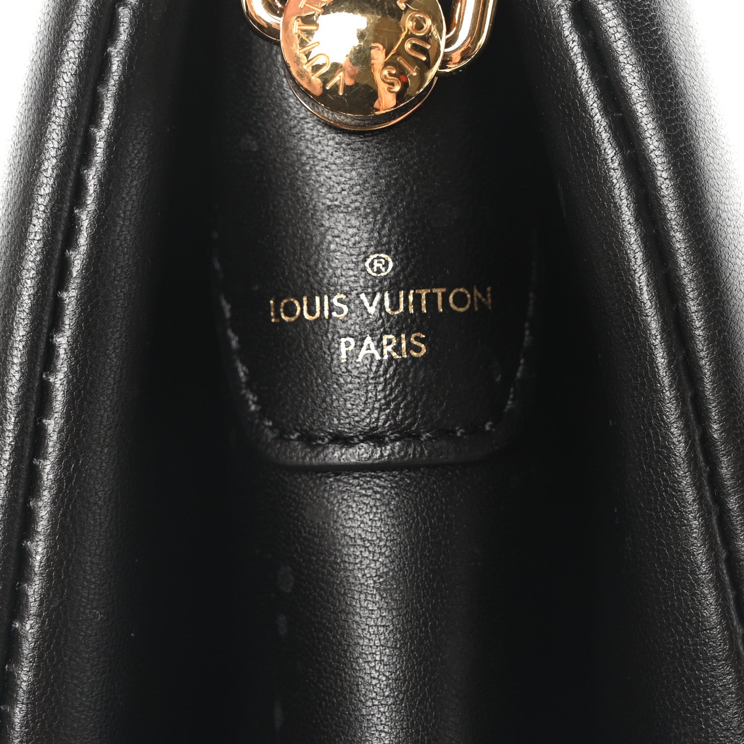 Louis Vuitton Lambskin Embossed Monogram Coussin PM Black 7 of 10