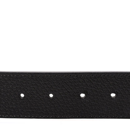 Gucci Textured Calfskin Double G 40mm Belt 80 32 Dark Cocoa 3 of 4