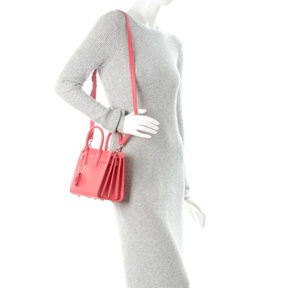 Saint Laurent Calfskin Nano Sac De Jour Rose Clair 2 of 8