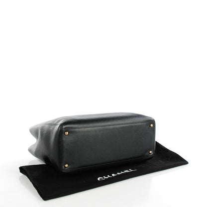 Chanel Calfskin Cerf Executive Shopper Tote Black 4 of 7