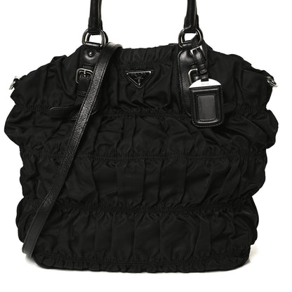 Prada Tessuto Nylon Gaufre Tote Black 9 of 13