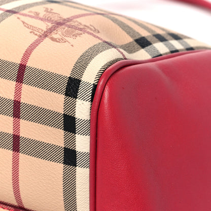 Burberry Haymarket Check Small Knots Canterbury Tote Pink 8 of 13