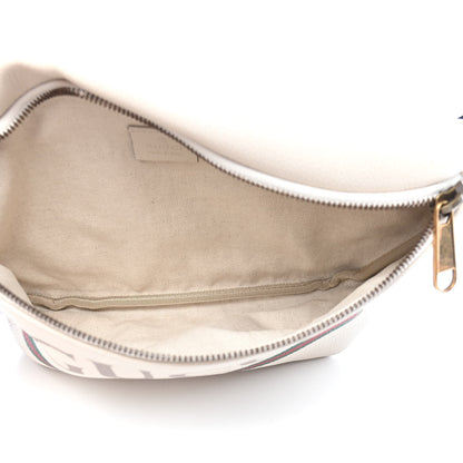 Gucci Grained Calfskin Logo Belt Bag White 4 of 8