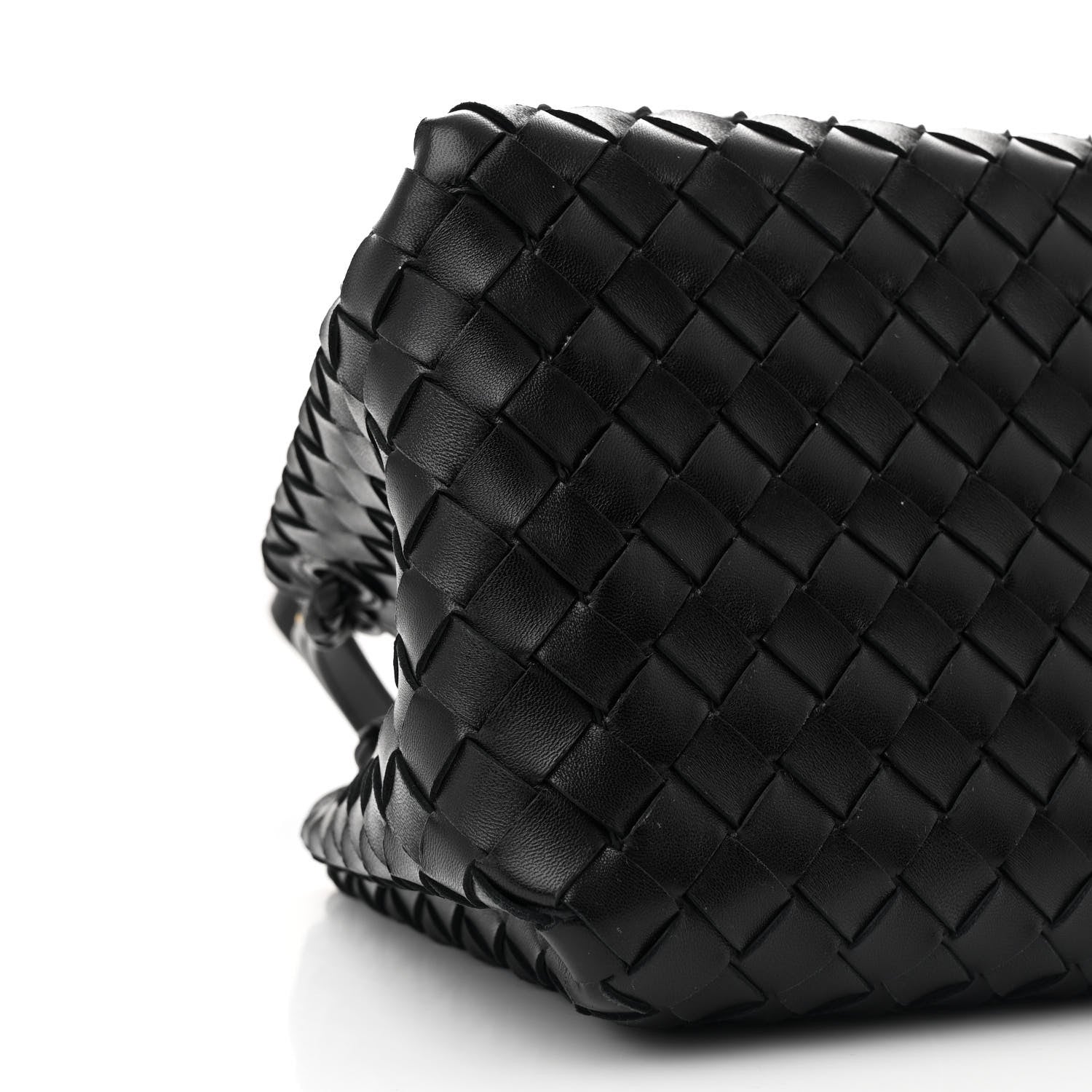 Bottega Veneta Nappa Intrecciato Medium Parachute Shoulder Bag Black 8 of 9