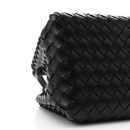 Bottega Veneta Nappa Intrecciato Medium Parachute Shoulder Bag Black 8 of 9