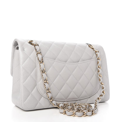 Chanel Caviar Quilted Small Double Flap Grey 3 of 11