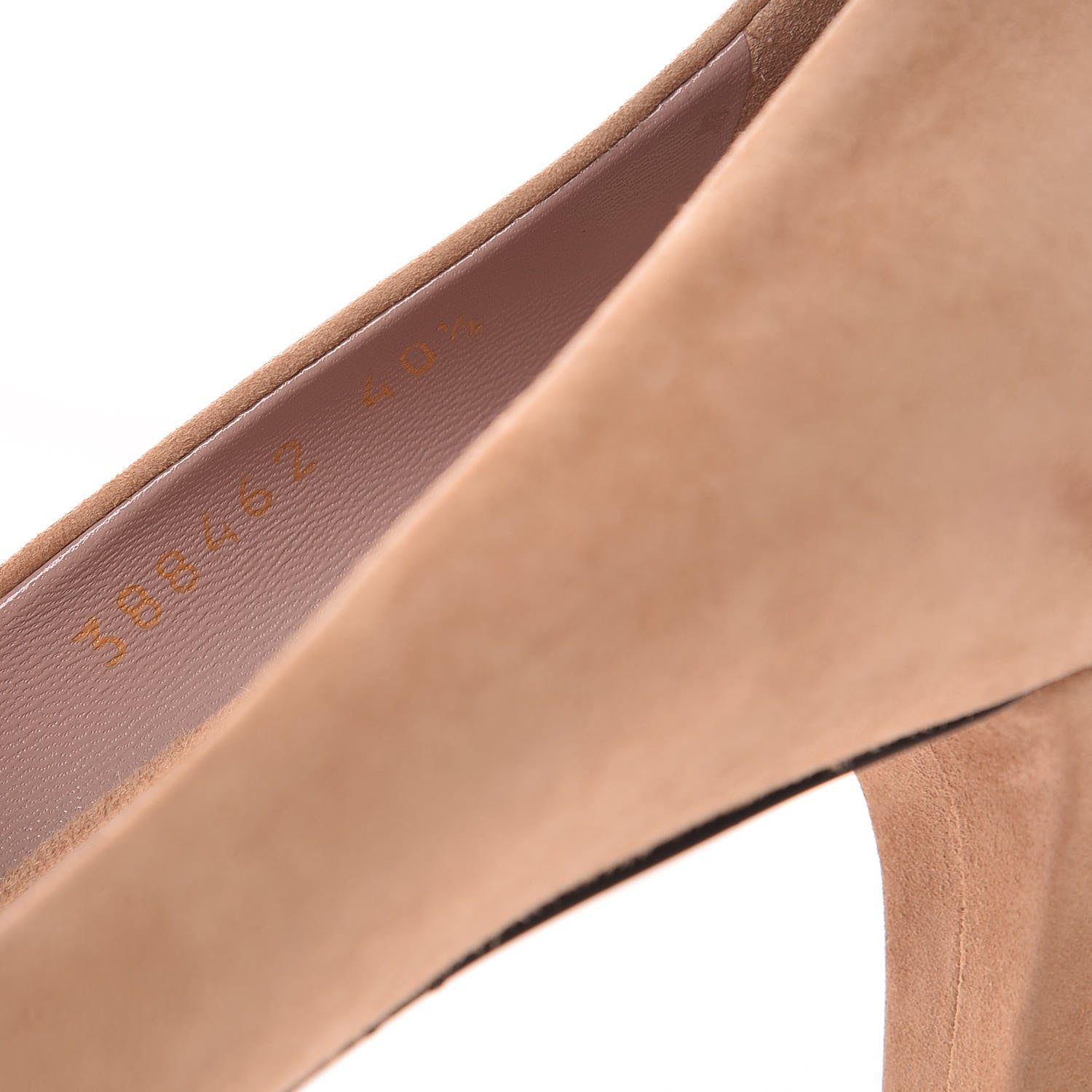 Gucci Kid Scamosciato Platform Pumps 40.5 Camelia 10 of 18