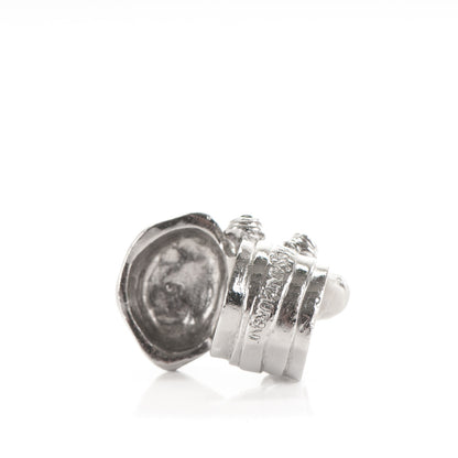 Saint Laurent Enamel Arty Ring 5 Tin Black 3 of 4
