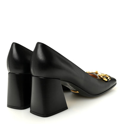 Gucci Malaga Kid Horsebit 75mm Pumps 39 Black 4 of 10