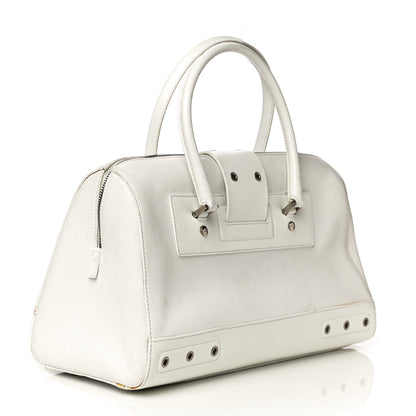 Christian Dior Grained Calfskin Street Chic Top Handle Bag White 3 of 35