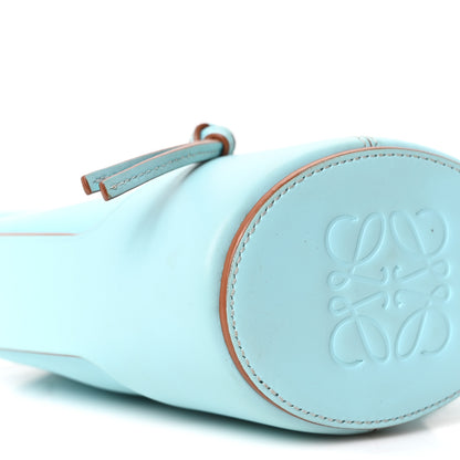 Loewe Calfskin Nano Balloon Bucket Bag Light Blue Cognac 8 of 9