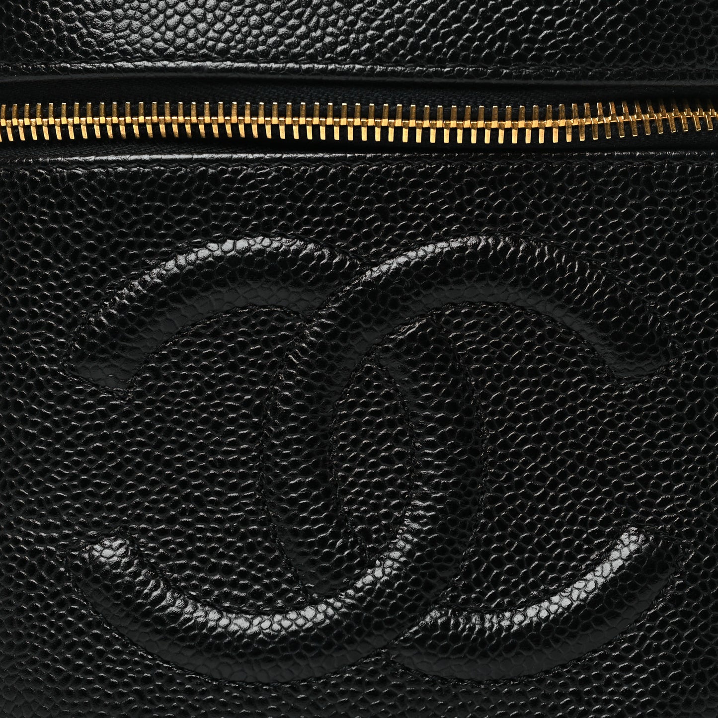 Caviar Cosmetic Vanity Bag Black