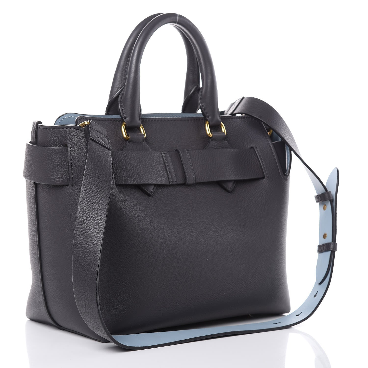 Burberry Soft Grain Calfskin Small Belt Bag Charcoal Grey 3 of 15