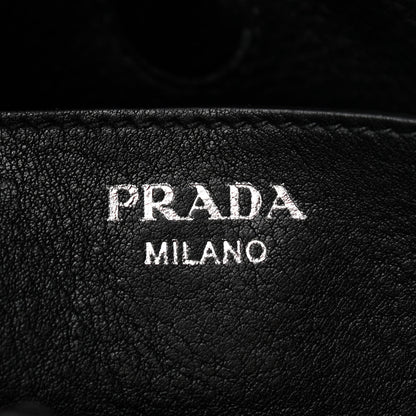 Prada Vitello Daino Medium Pocket Hobo Bag Black 10 of 21