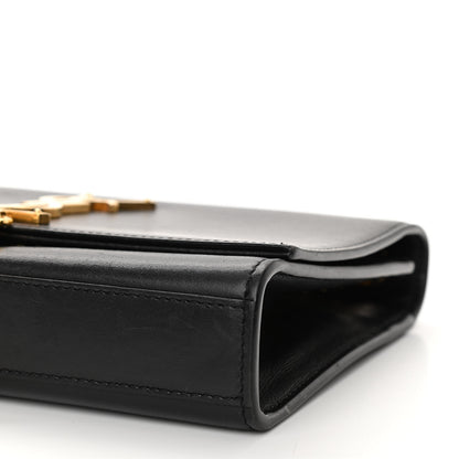 Saint Laurent Smooth Calfskin Small Classic Monogram Kate Tassel Satchel Black 9 of 9