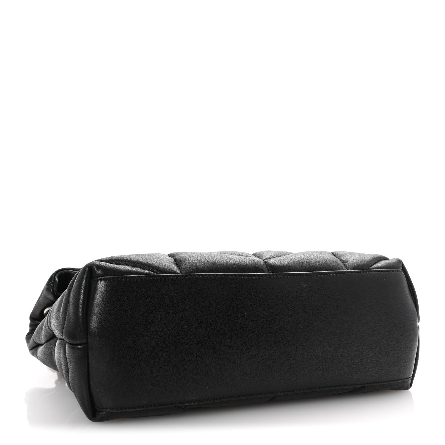 Saint Laurent Lambskin Quilted Small Loulou Puffer Monogram Chain Satchel Black 4 of 9