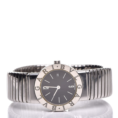Bulgari Stainless Steel 26mm Tubogas Quartz Watch Black 3 of 7