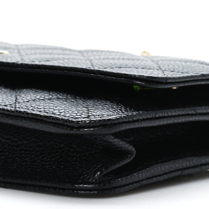 Chanel Caviar Quilted Wallet on Chain WOC Black 10 of 10