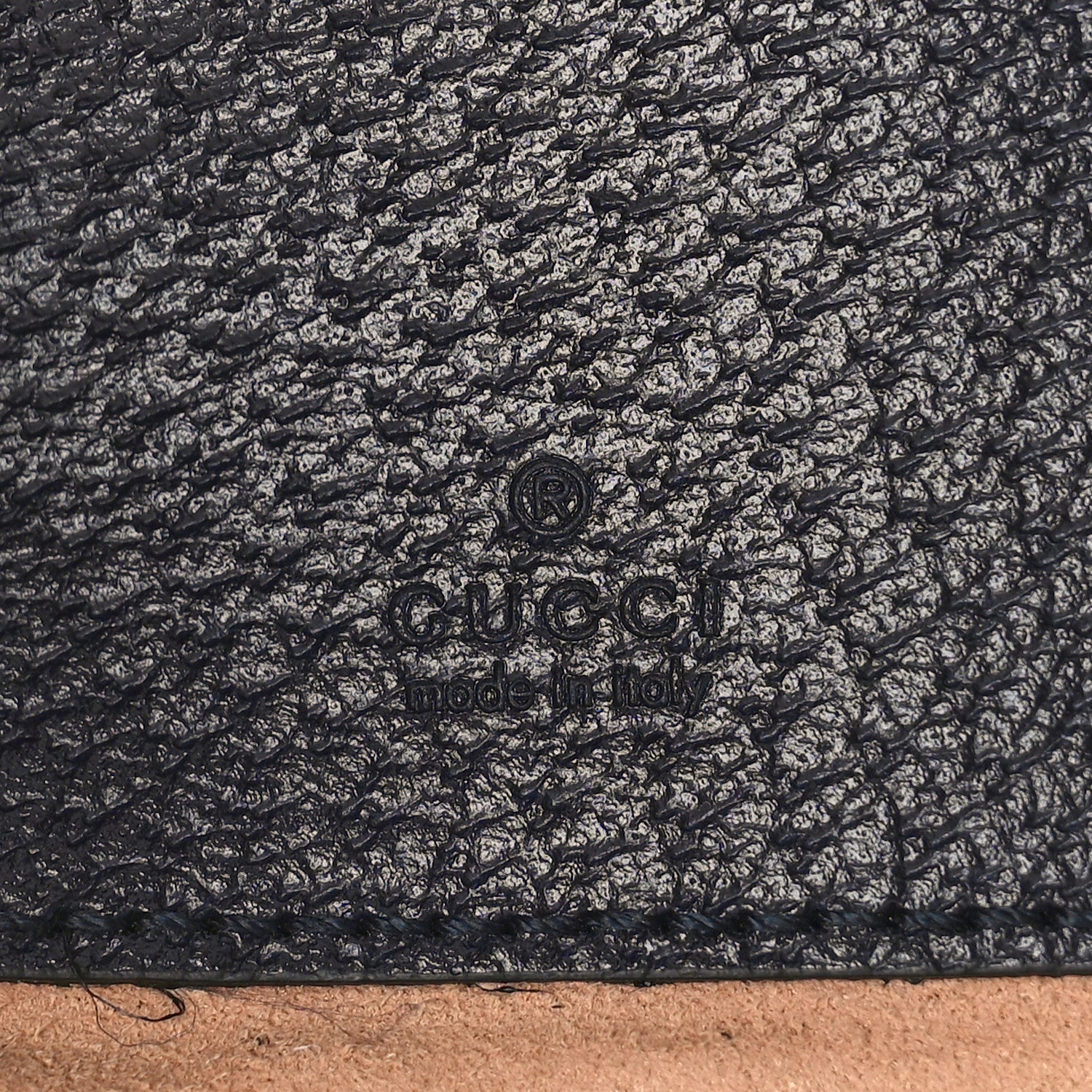 Gucci GG Supreme Monogram Textured Dollar Calfskin Web Mini Ophidia Half Moon Hobo Beige Blue 6 of 8