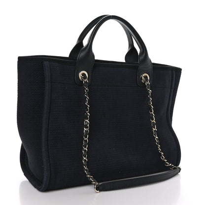 Chanel Mixed Fibers Small Deauville Tote Black 4 of 11