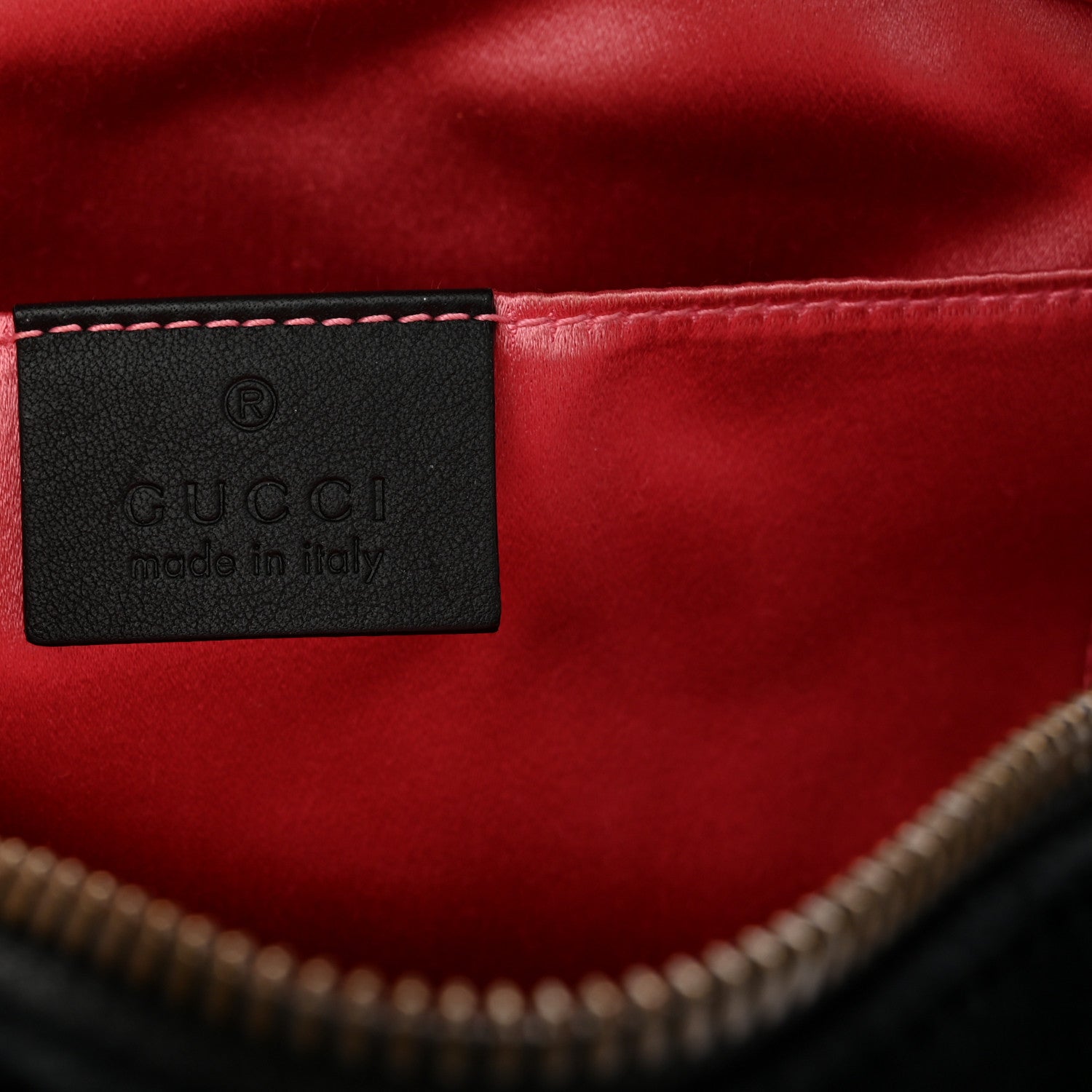 Gucci Velvet Matelasse Small GG Marmont Chain Shoulder Bag Black 6 of 11