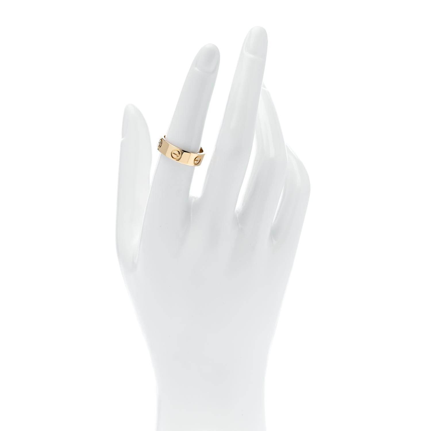 Cartier 18K Yellow Gold 3.5mm LOVE Wedding Band Ring 52 6 2 of 4