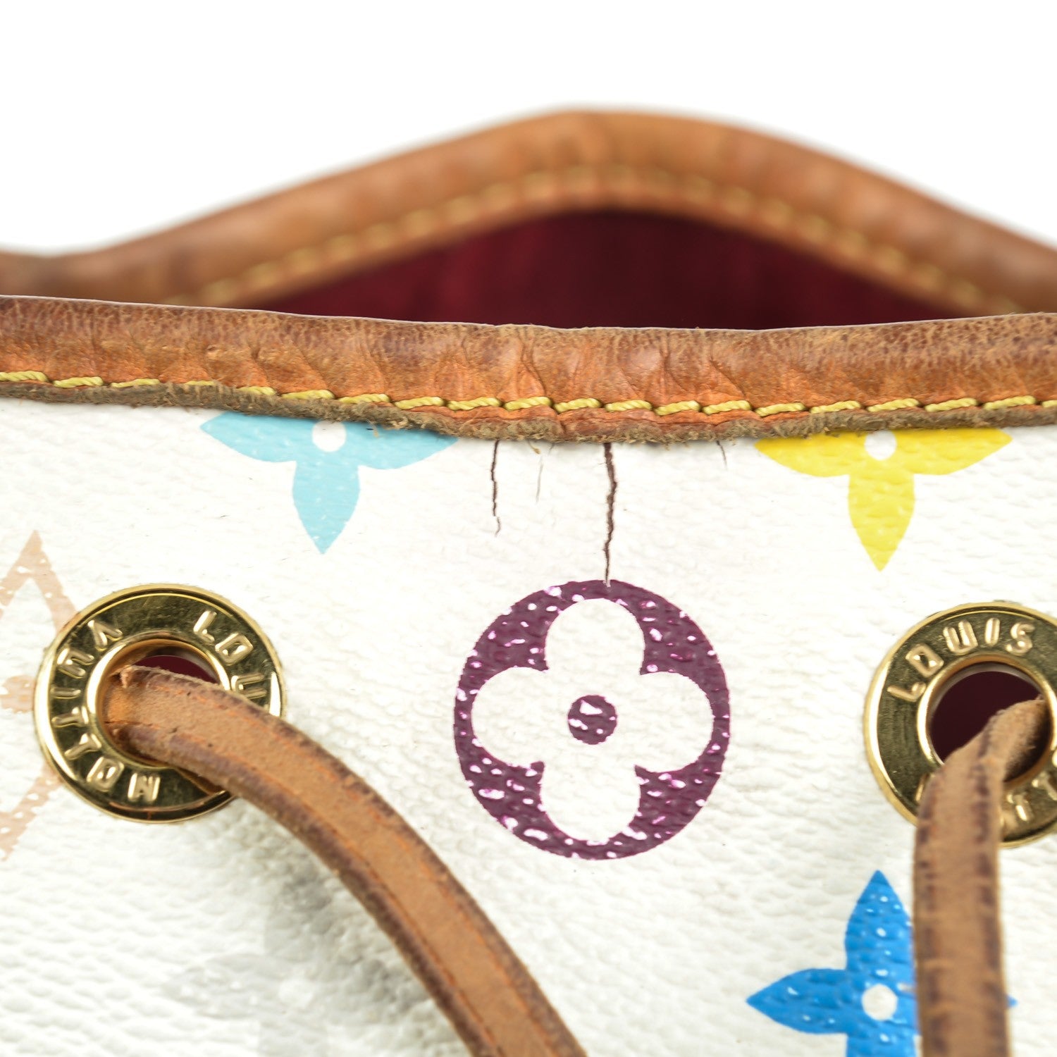 Louis Vuitton Monogram Multicolor Petit Noe White 9 of 12